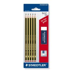 [120ASBKD] SET5MATITE GRAFITE NORIS HB 1GOMMA