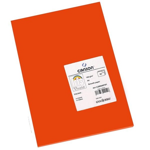[200040161] CF50FF VIVALDI A4 185G ROSSO VIVO