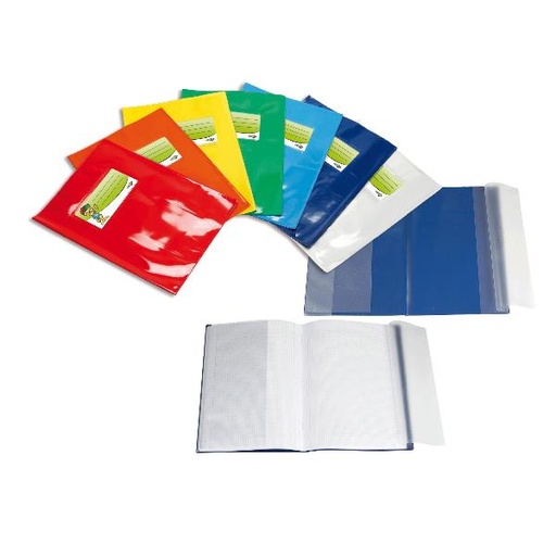 [23000217] COVER MINI A5 PVC LACCATO AZZ.SCUR