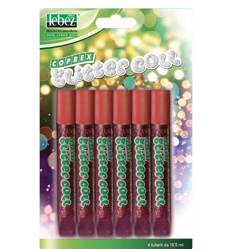[5131-R] CF6 GLITTER COLL 10,5 ML BLIS.ROSSO