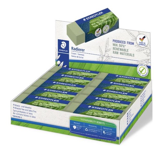 [52683-5] ESP30 GOMMA ECOLOGICA VERDE ASSORT.