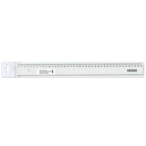 [18240] RIGA 40CM LINEA ALLUMINIO