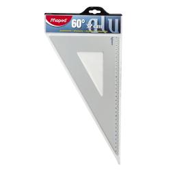[100089] SQUADRA 32 CM 60°  ALLUMINIO