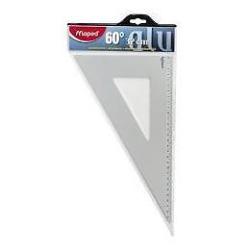 [100091] SQUADRA 37 CM 60°  ALLUMINIO
