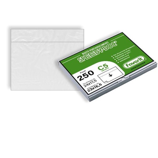 [100500099] CF250 BUSTE ADES.SPEEDYDOC(RIC)NEUT