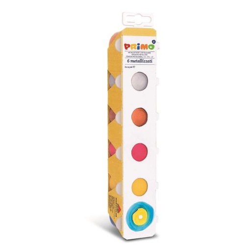 [231TM6E] CONF6  TEMPERA METALLIZZATA DA 25ML