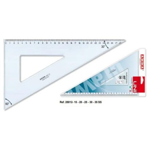 [28820SSA] SQUADRA 60° 20CM LINEAUNI