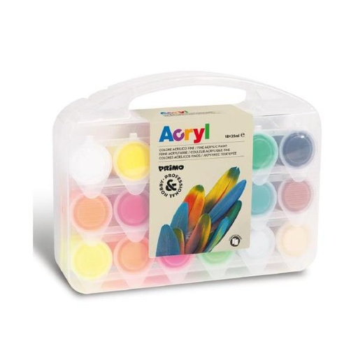 [416TB18ASP] CF18 COL. ACRILICI +2 CART.. TELATI