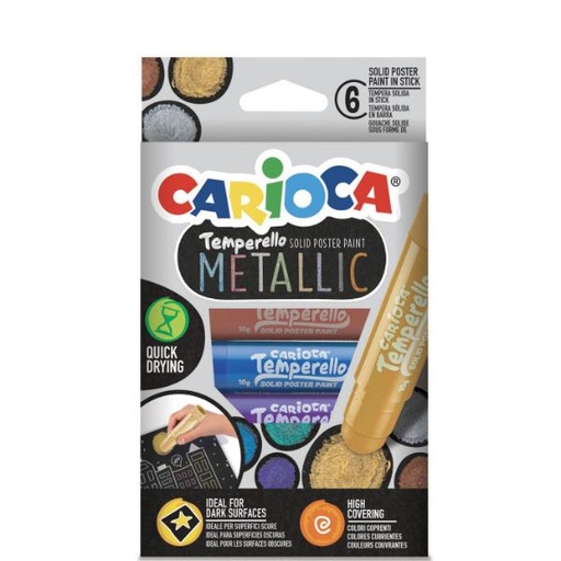 [42674] CONF6 TEMPERA  IN STICK -  METALLIC
