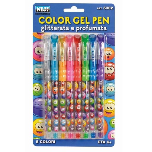 [5302A] CF8 PENNE INCH. GLITTER PROF. 8 COL