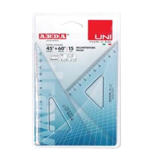 [70315SS] CONF2 SQUADRE UNI 45°E 60°   15CM