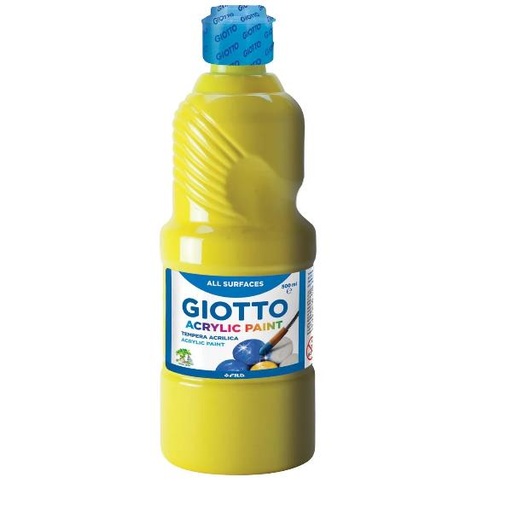 [F53370200] FLACONE 500ML TEMERA ACRILIC GIALLO