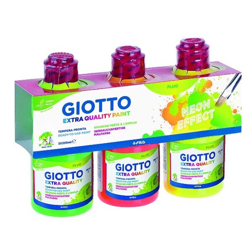 [F542700] CF3 TEMPERA FLUO 250ML GIA/ARAN/VD