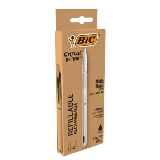[997201] CRISTAL RE NEW 1MM NERO 1+2REFILL