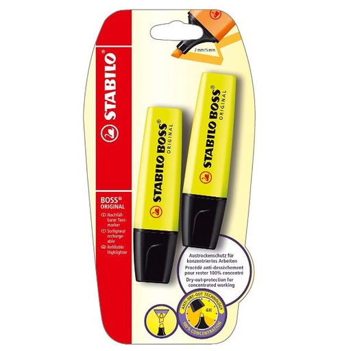 [B-10422-10] CF2 STABILO BL 2 BOSS GIALLO