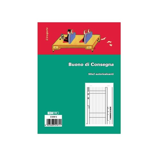 [E5197C] CF10BLOCCO BUONO CONSEGNA 50X2RIC