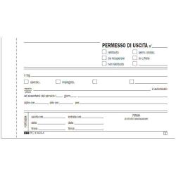 [E5673A] CF10BLOCCO PERMESSO USCITA 50X2RIC