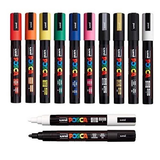 [MPC5MBI] CF6 POSCA MEDIO BIANCO