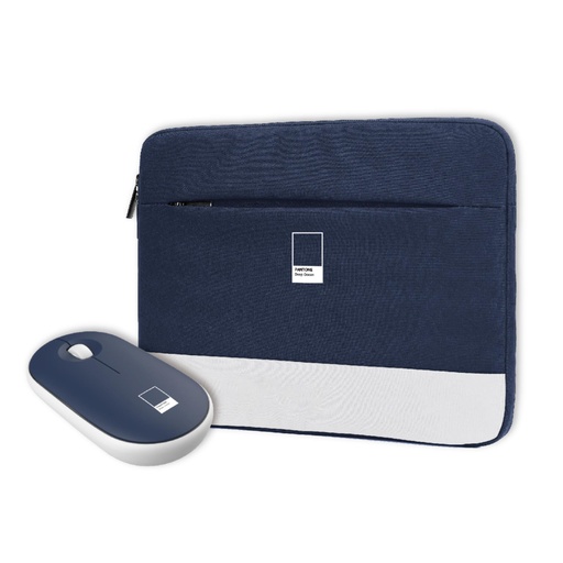 [PT-BGMS001N] PANTONE BUNDLE SLEEVE+MOUSE NAVY