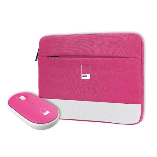 [PT-BGMS001P1] PANTONE BUNDLE SLEEVE+MOUSE PINK