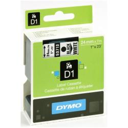 [S0720930A] NASTRO D1 24MMX7M NERO/BIANCO