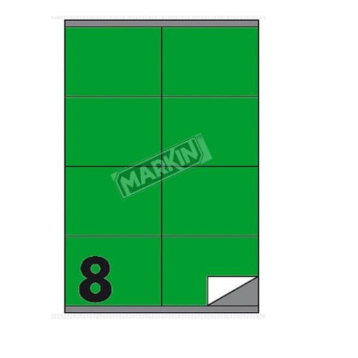 [210C502VE] CF800 ETICHETTE VERDE 105X72