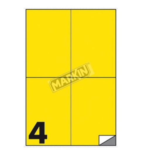 [210C519GI] CF400 ETICHETTE GIALLO  105X148