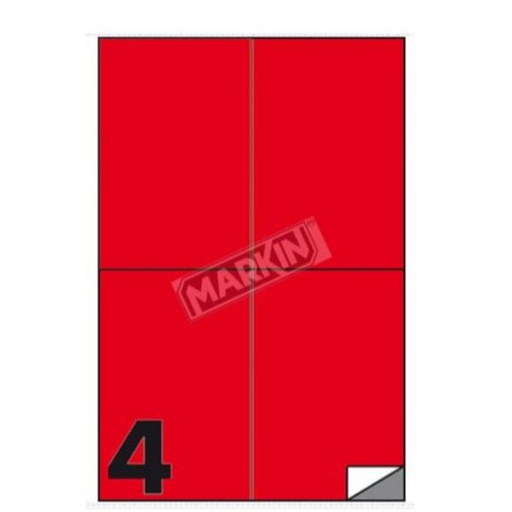 [210C519RO] CF400 ETICHETTE ROSSE 105X148