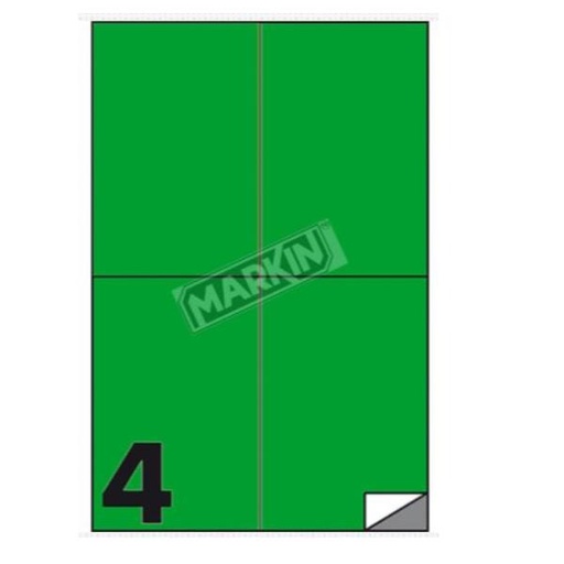 [210C519VE] CF400 ETICHETTE VERDE 105X148