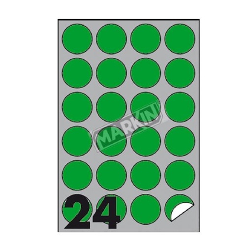 [210R305VE] CF2400 ETICHETTE DM40 VERDE