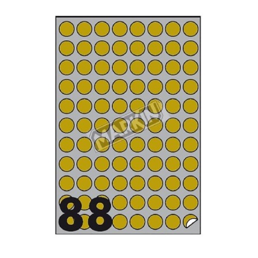 [220LGR300] CF8800 ETICH. DIM.20 LASER ORO