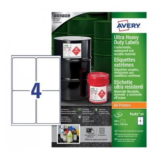 [B3483-50] ETICHTESLIN 105X148 LASER/INK 50FF