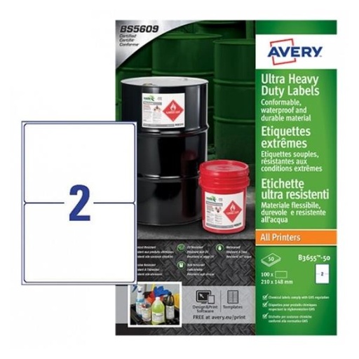 [B3655-50] ETICHTESLIN 210X148MM LASERINK 50FF