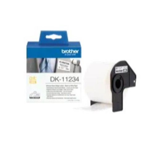 [DK11234] ROTOLO 260 ETTICHETTE NERO/BIANCO