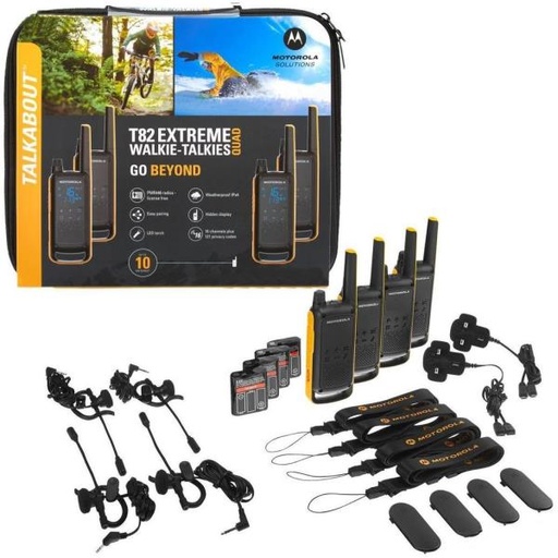 [59T82EXQUADPACK] T82 EXTREME QUAD PACK WALKIE TALKIE