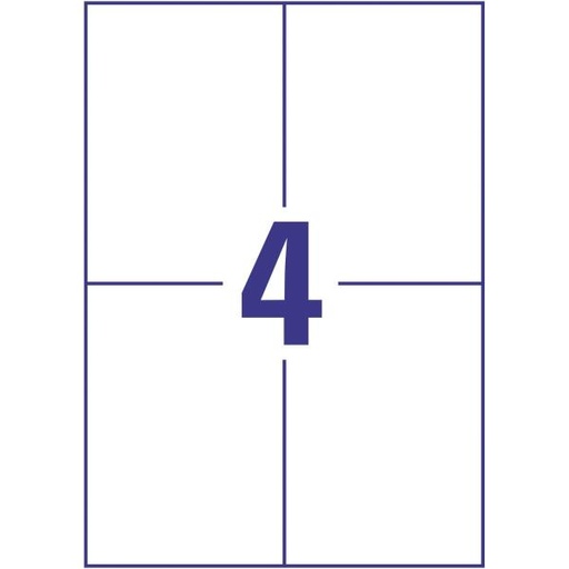 [L4719-20] ETICHETTE BIANCO 105X148MM 20FF