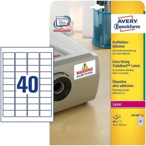 [L6140-20] ETICH. SUPER ADERENTI 45.7X25.4