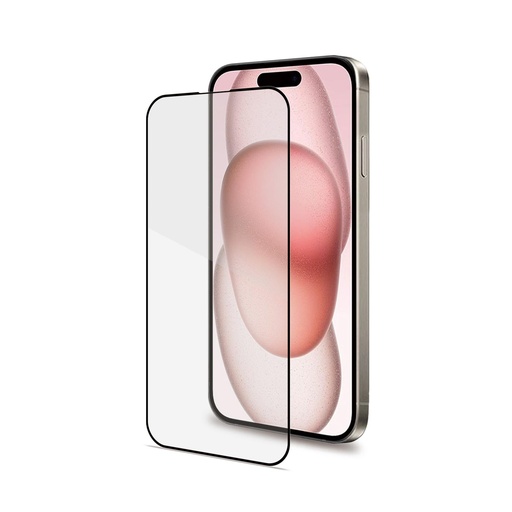 [FULLGLASS1053BK] FULL GLASS IPHONE 15 BLACK