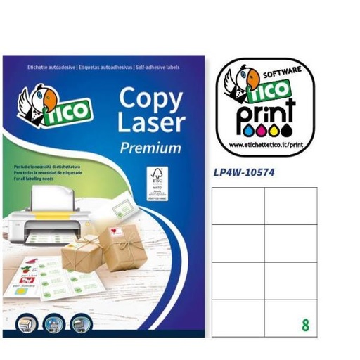 [LP4W-10574] CF800ETIC TICO LASER BIANC105X74