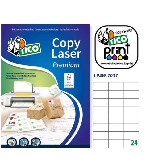 [LP4W-7037] CF2400ETICHETT TYCO 70X37  LA/INK/C