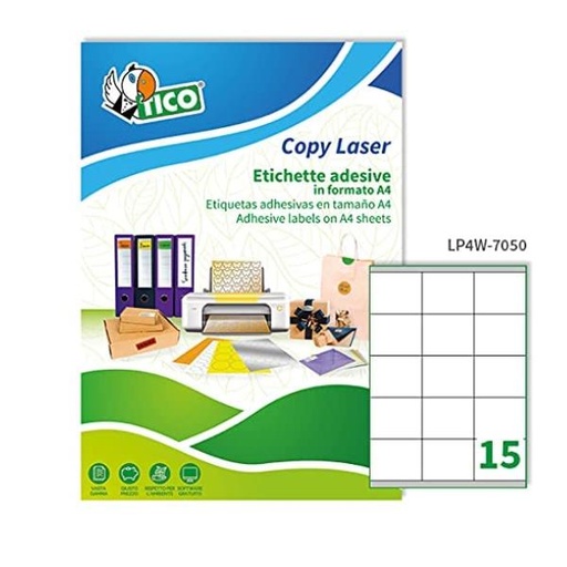 [LP4W-7050] ETICH.BIANCHE MARGINI 70X50 8 100FF