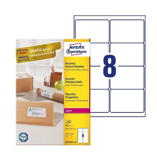 [LR7165-100] ETICH CARTA RIC 99 1X67 7MM LR100FF