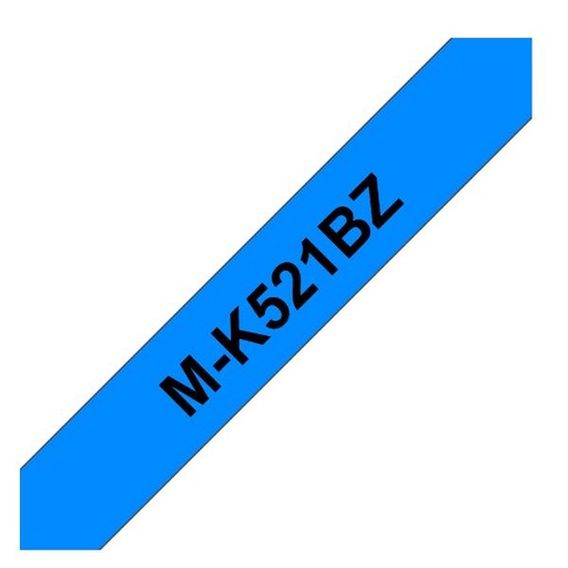 [MK521BZ] NASTRO TIPOM NERO SU BLU 9MM PT65