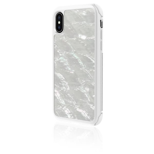 [1370TPC92] REAL PEARL COVER IPHONE XS/X WHITE