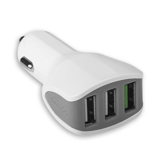 [CC3USBTURBOWH] TURBO CAR CHARGER 3USB 4.4A/22W WH