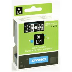 [S0721010A] NASTRO D1 24MMX7M BIANCO/NERO