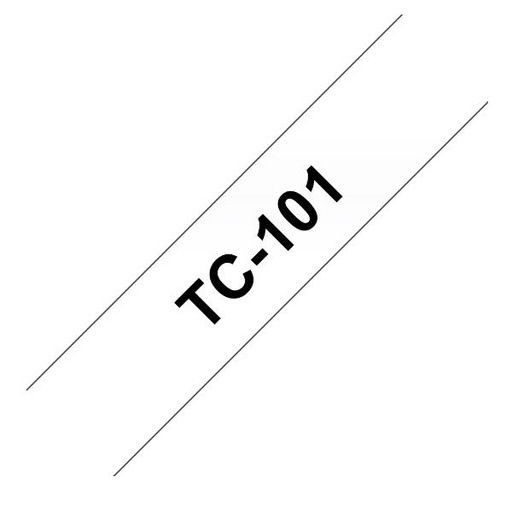 [TC101] NASTRO 12MM NERO/TRASPARENTE