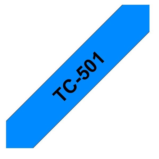 [TC501] NASTRO 12MM NERO SU BLU