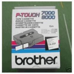 [TX251] BLACK WHITE 24MM P-TOUCH 7000/8000