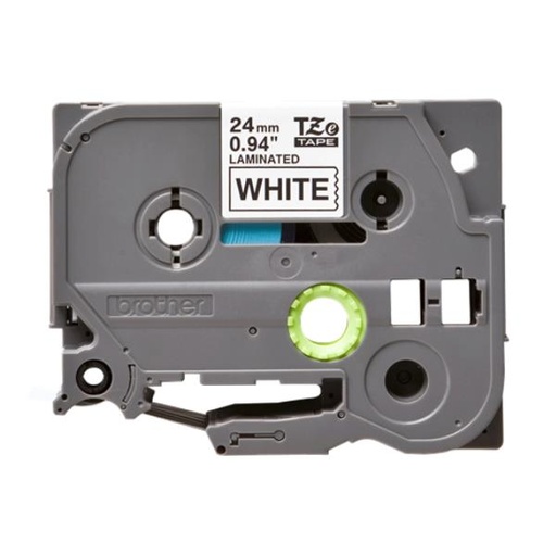 [TZE251] NASTRO 24MM LAMINATO NERO/BIANCO